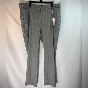 Lane Bryant The Allie Straight Black. & White Houndstooth Print Pants 20R